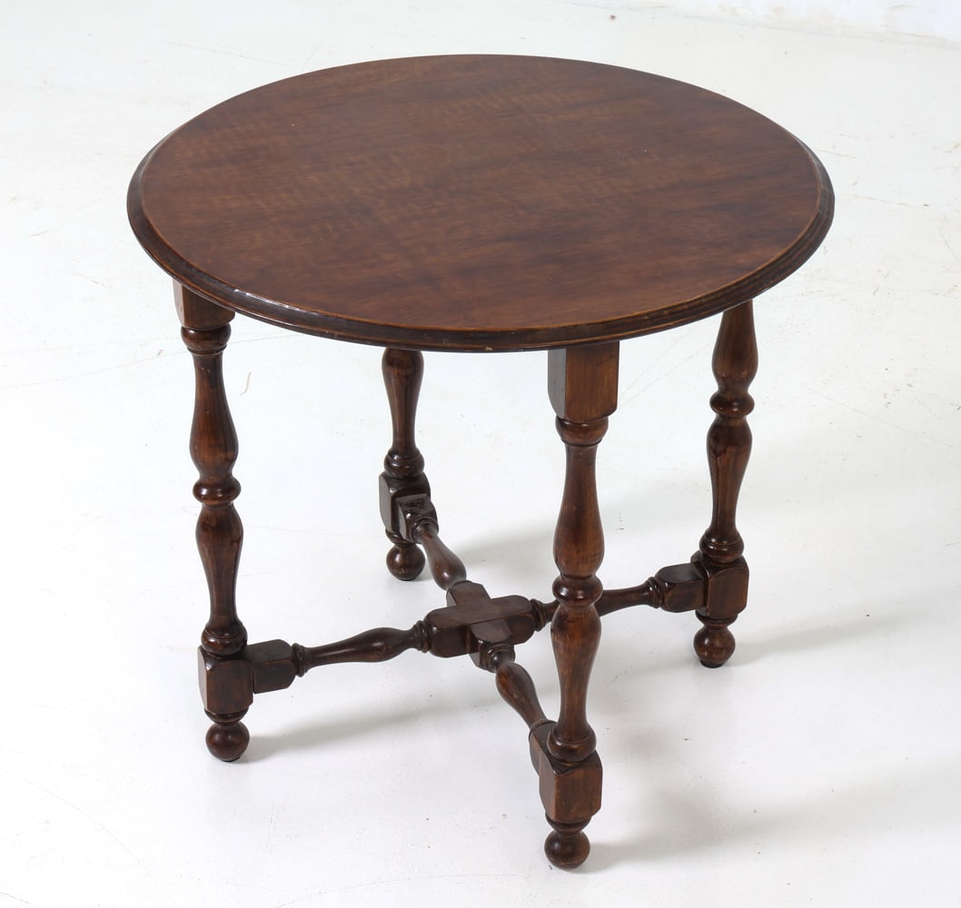 DUTCH OAK SIDE TABLE CIRCA 1930'S (1 of 15)