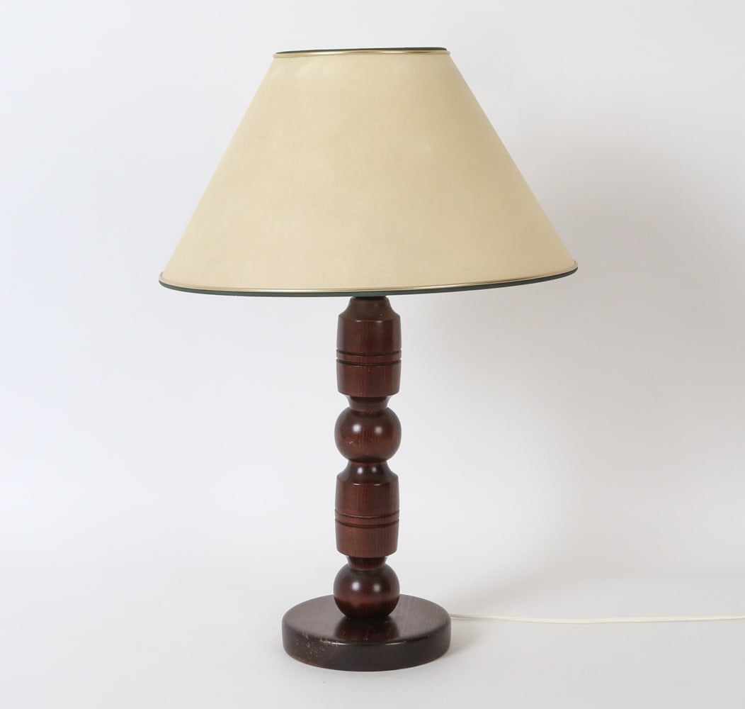 SWEDISH PINE TABLE LAMP 1970S (1 of 12)