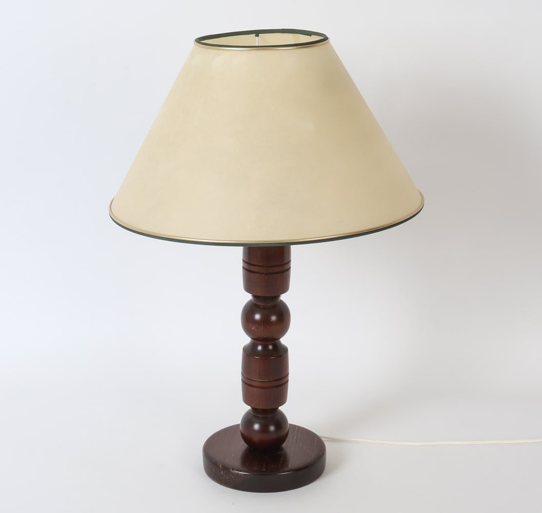 SWEDISH PINE TABLE LAMP 1970S - 2