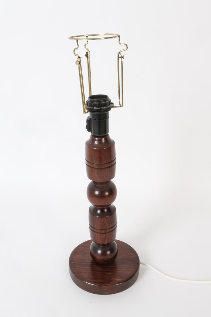 SWEDISH PINE TABLE LAMP 1970S - 9