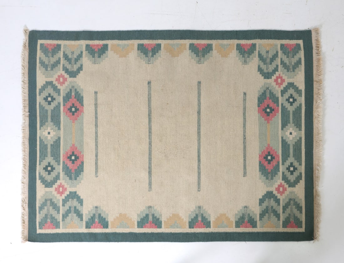 ROLLAKAN SWEDISH WOOL RUG 1960S (1 of 11)