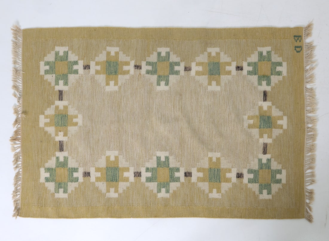 ROLLAKAN SWEDISH WOOL RUG 1960S (1 of 9)
