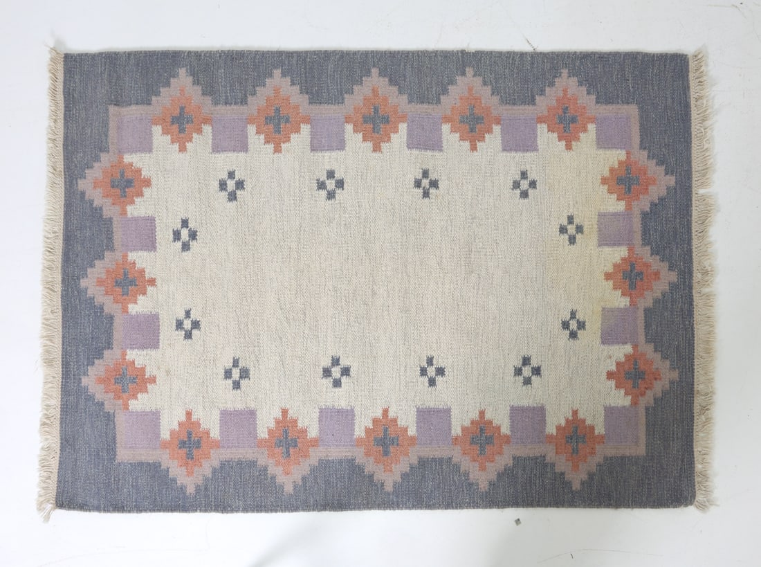 ROLLAKAN SWEDISH WOOL RUG 1960S (1 of 11)