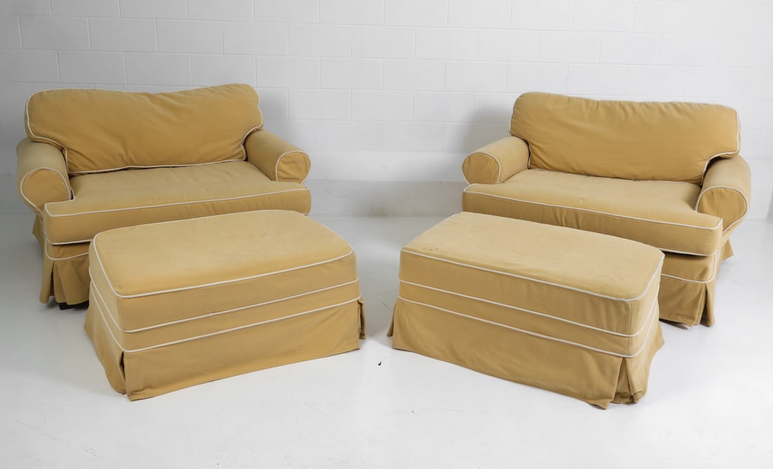 MITCHELL GOLD BOB WILLIAMS LOUNGE CHAIRS /OTTOMANS (1 of 1)