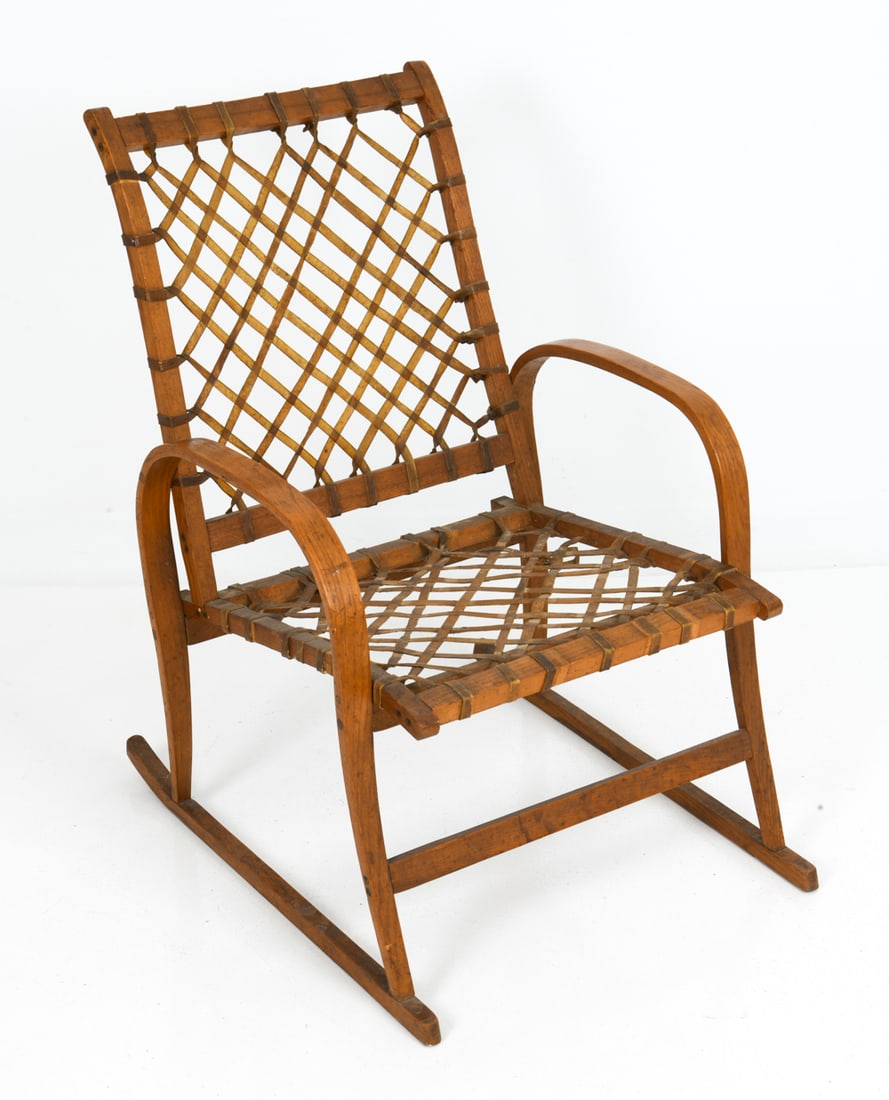 VINTAGE ATTR. VERMONT TUBBS SNO-SHU ROCKING CHAIR (1 of 1)