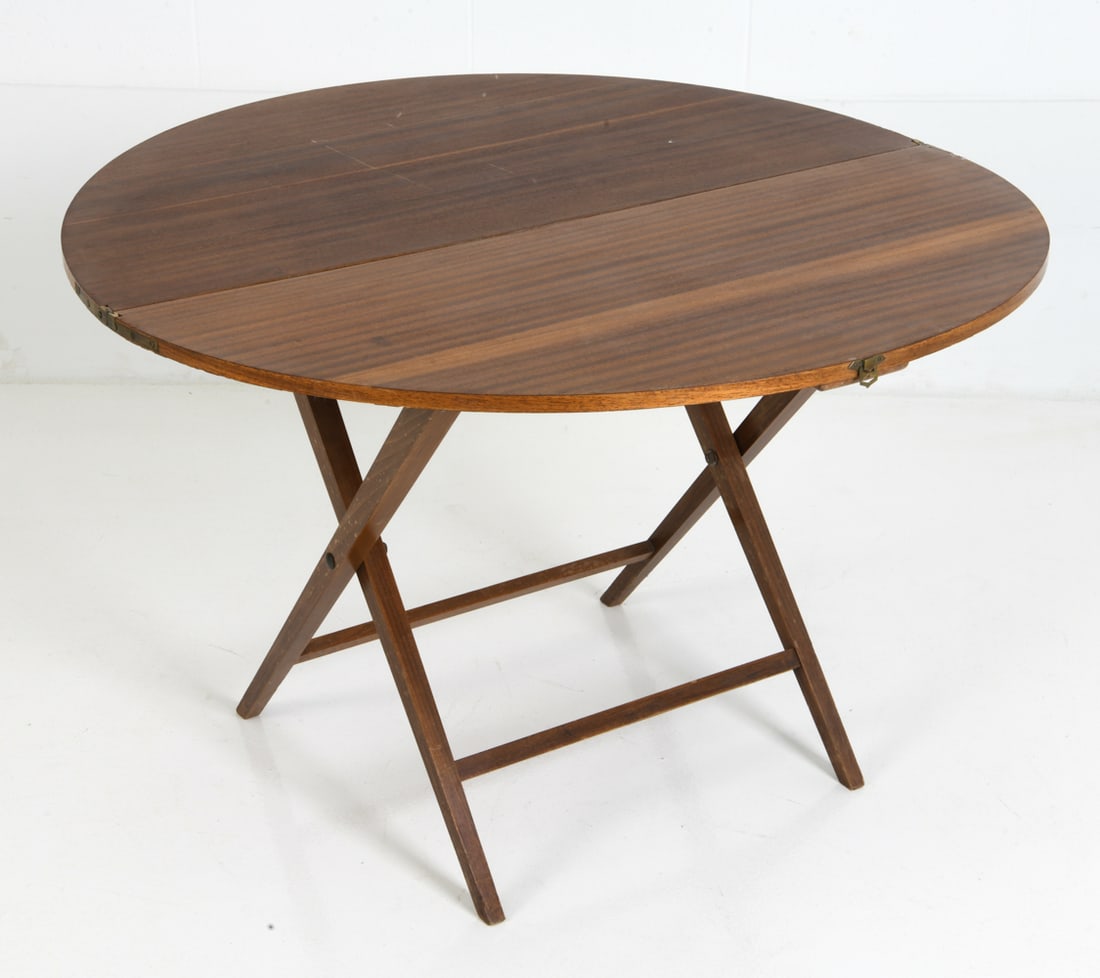 MAHOGANY FOLDING CAMPAIGN TABLE (1 of 1)