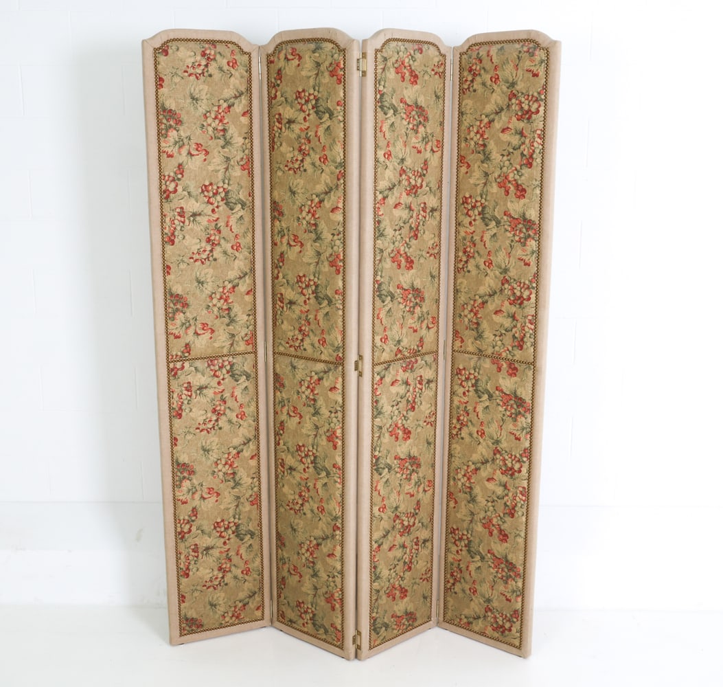 ENGLISH COUNTRY STYLE FOLDING SCREEN ROOM DIVIDER (1 of 1)