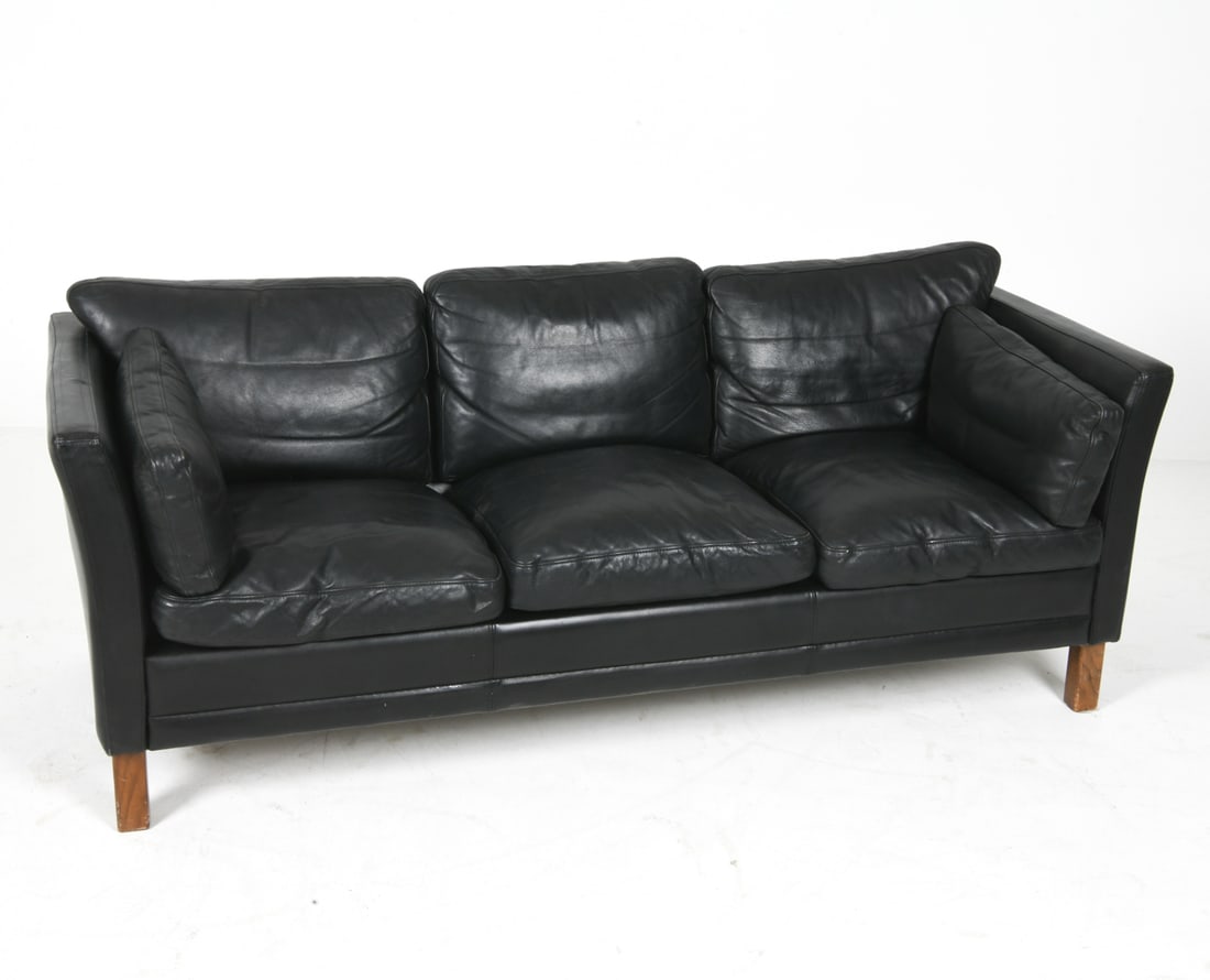 WIELS MOBLER DANISH LEATHER SOFA - 2