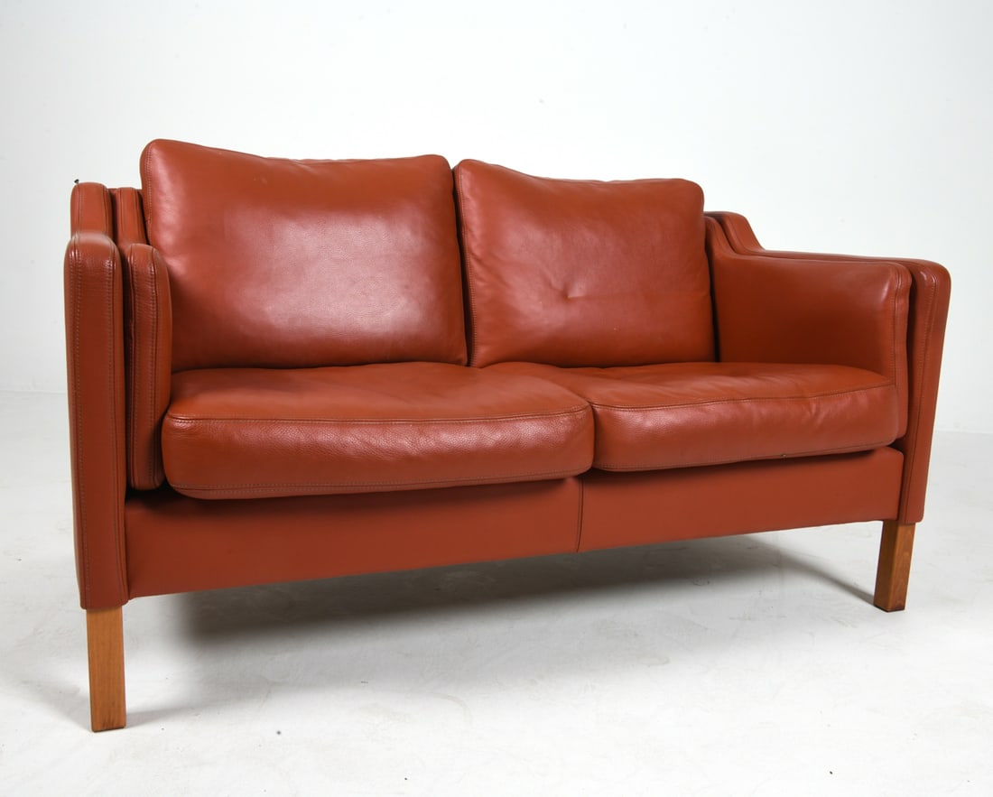 SKALMA DANISH LEATHER SOFA C. 1970S (1 of 1)