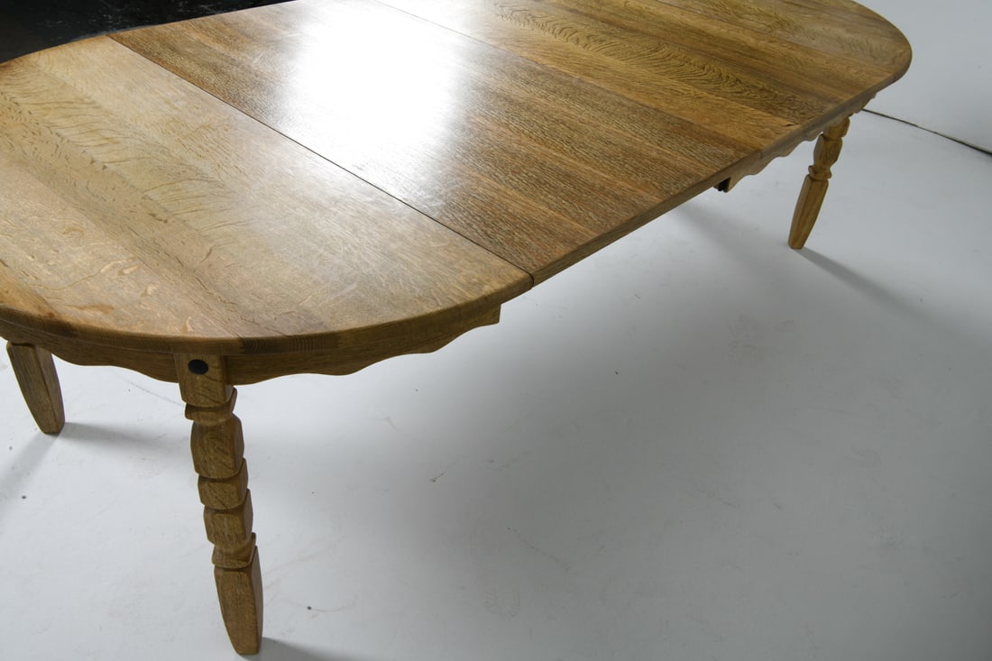 HENNING KJAERNULF STYLE OAK DINING TABLE - 6