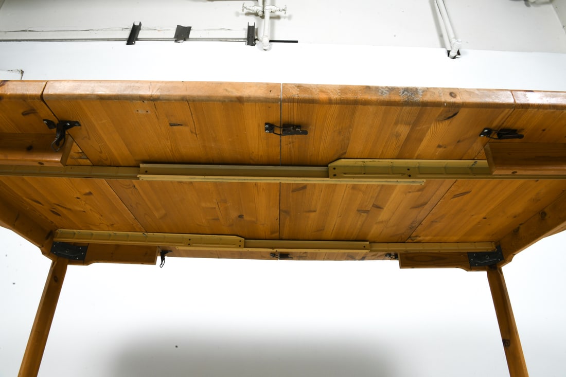 ATTR RAINER DAUMILLER PINE EXPANDING DINING TABLE - 11