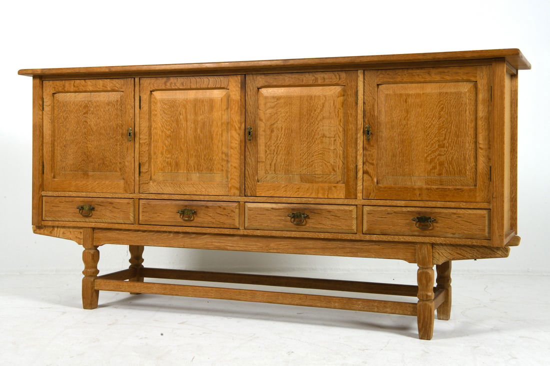 HENNING KJAERNULF STYLE DANISH OAK SIDEBOARD 1970S (1 of 18)
