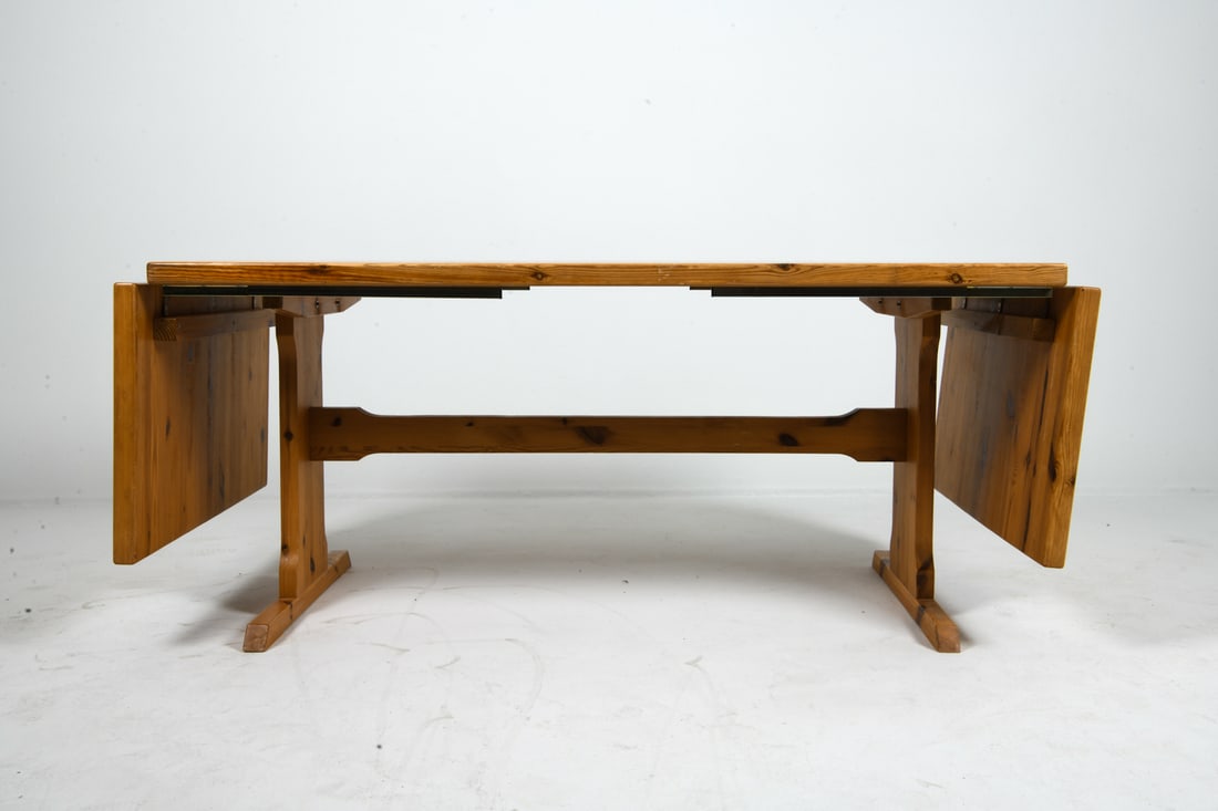 DANISH PINE EXPANDING DINING TABLE C. 1970S - 14