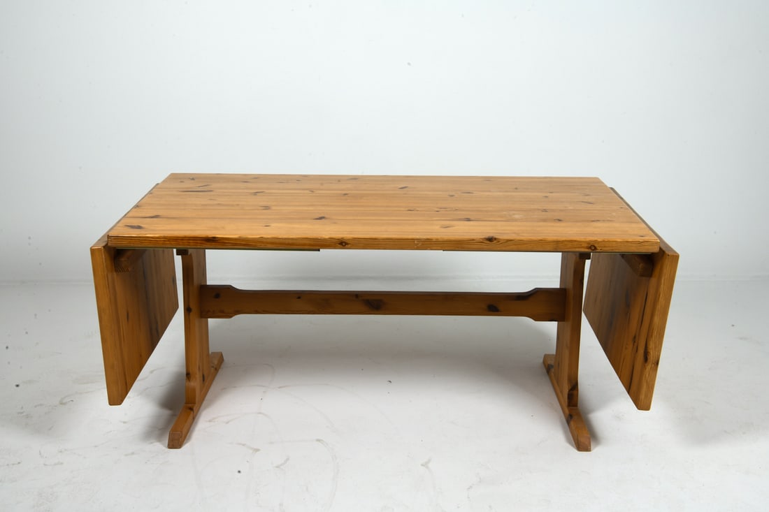 DANISH PINE EXPANDING DINING TABLE C. 1970S - 3