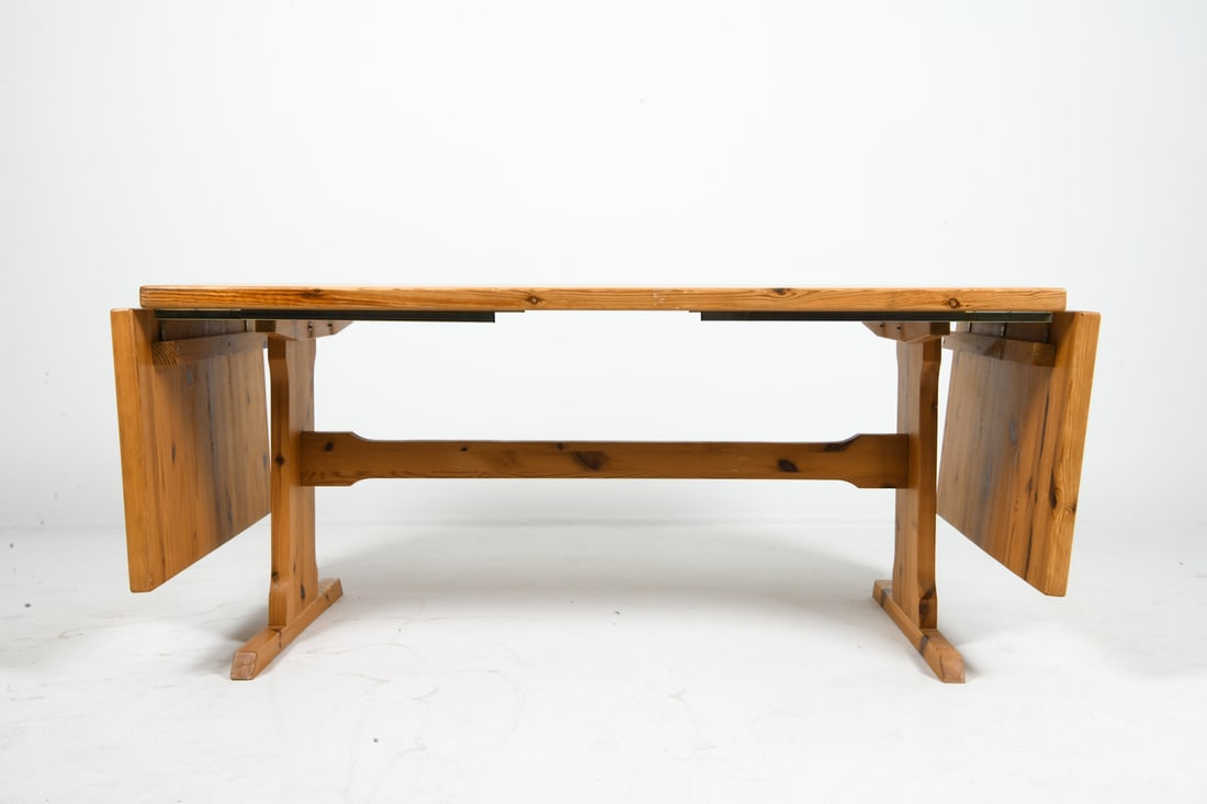 DANISH PINE EXPANDING DINING TABLE C. 1970S - 4