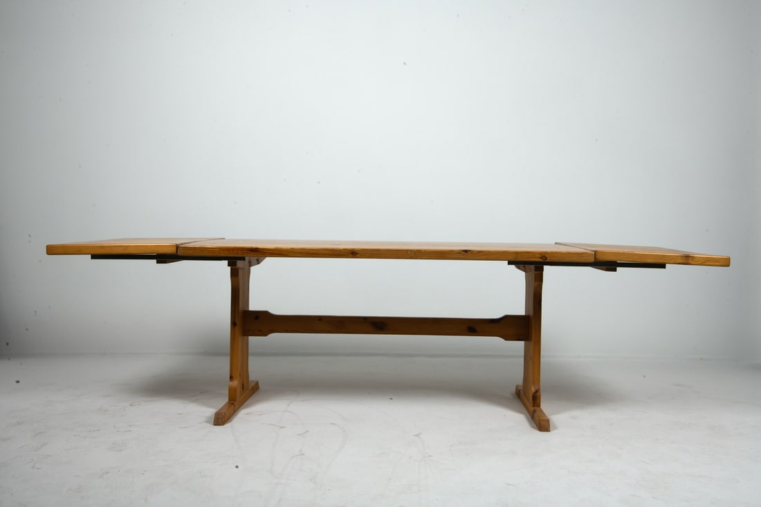 DANISH PINE EXPANDING DINING TABLE C. 1970S - 6