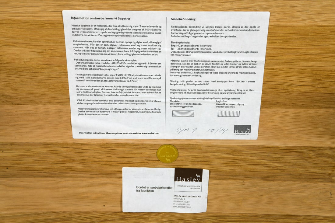 HASLEV DANISH OAK COFFEE TABLE - 10