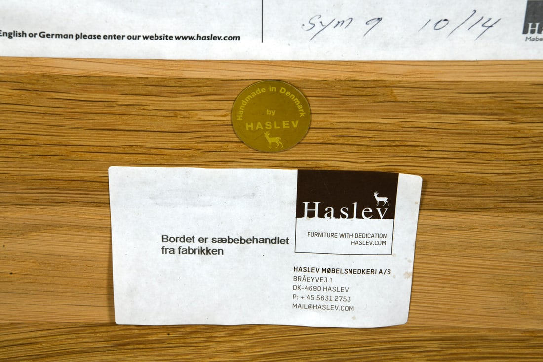 HASLEV DANISH OAK COFFEE TABLE - 11