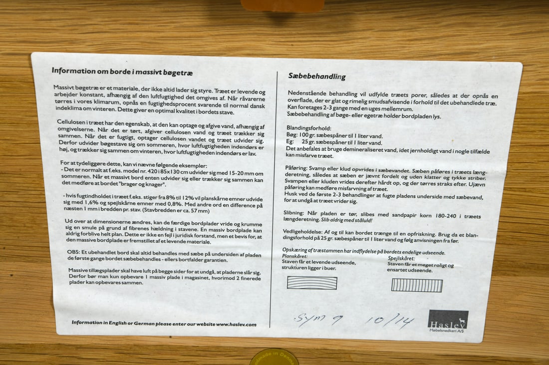 HASLEV DANISH OAK COFFEE TABLE - 12