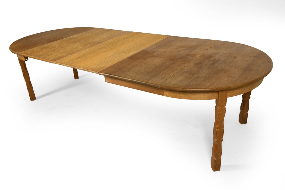 HENNING KJAERNULF STYLE OAK DINING TABLE - 5