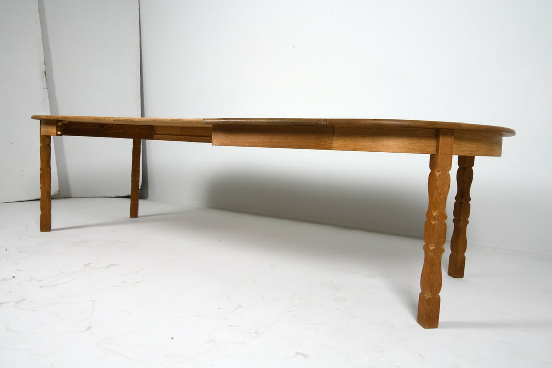 HENNING KJAERNULF STYLE OAK DINING TABLE - 6