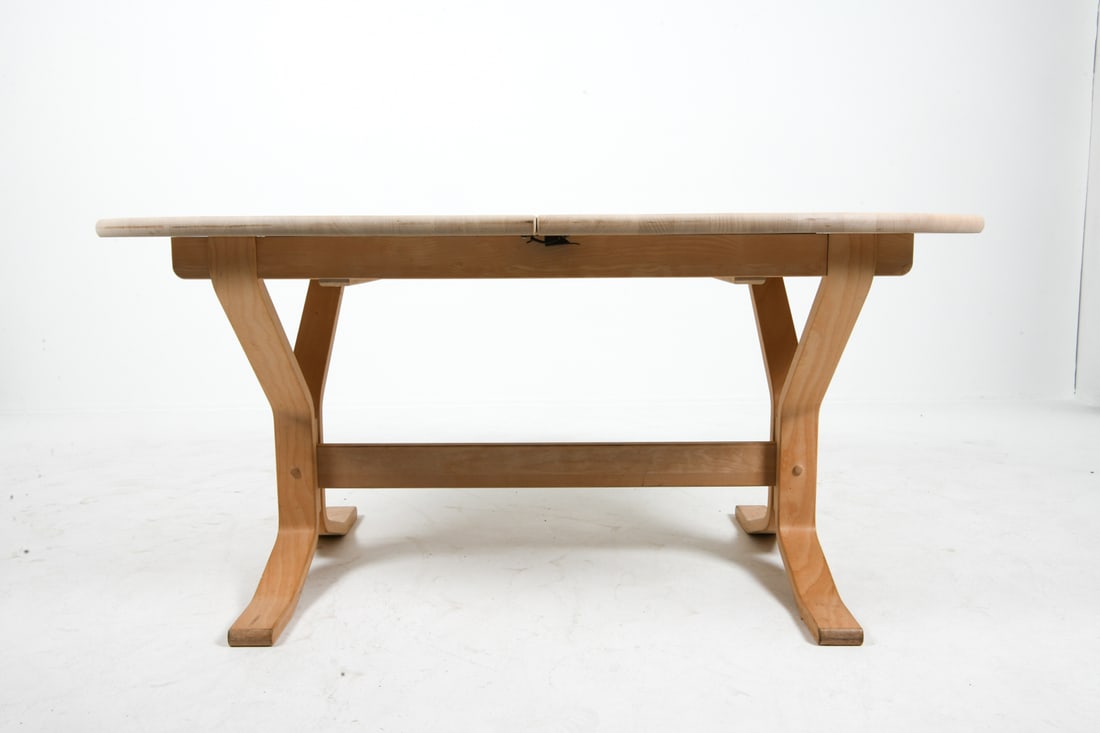 RUBBY MOBLER DANISH BEECH EXPANDING DINING TABLE - 12