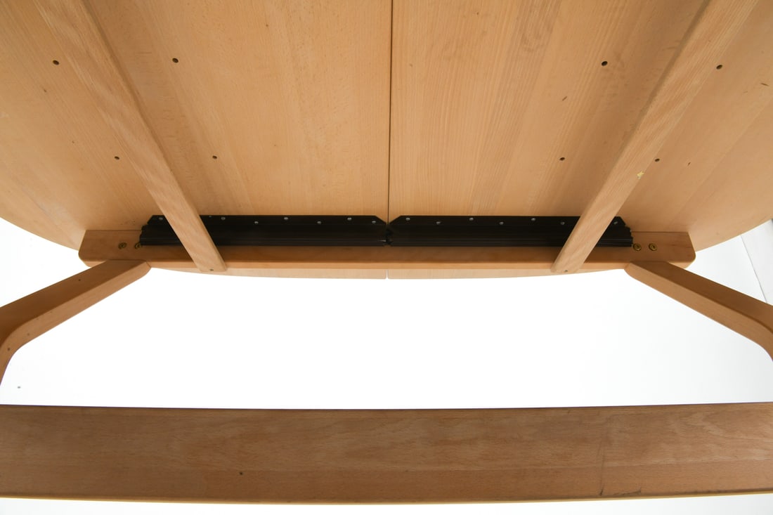 RUBBY MOBLER DANISH BEECH EXPANDING DINING TABLE - 13