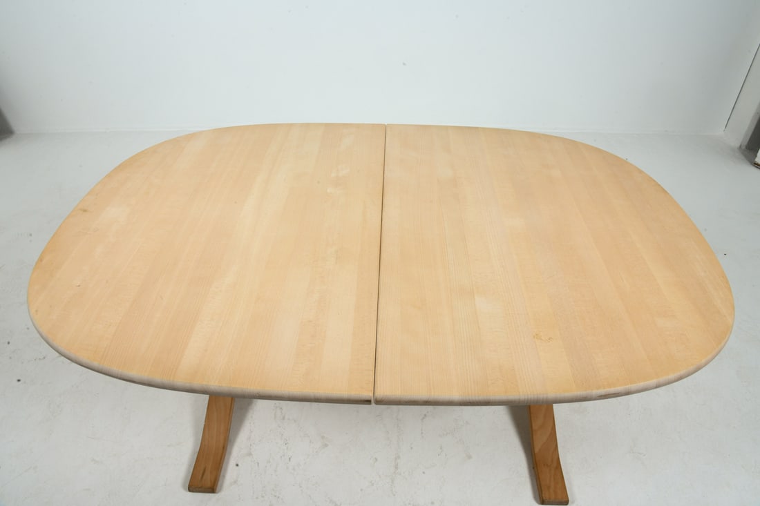 RUBBY MOBLER DANISH BEECH EXPANDING DINING TABLE - 15