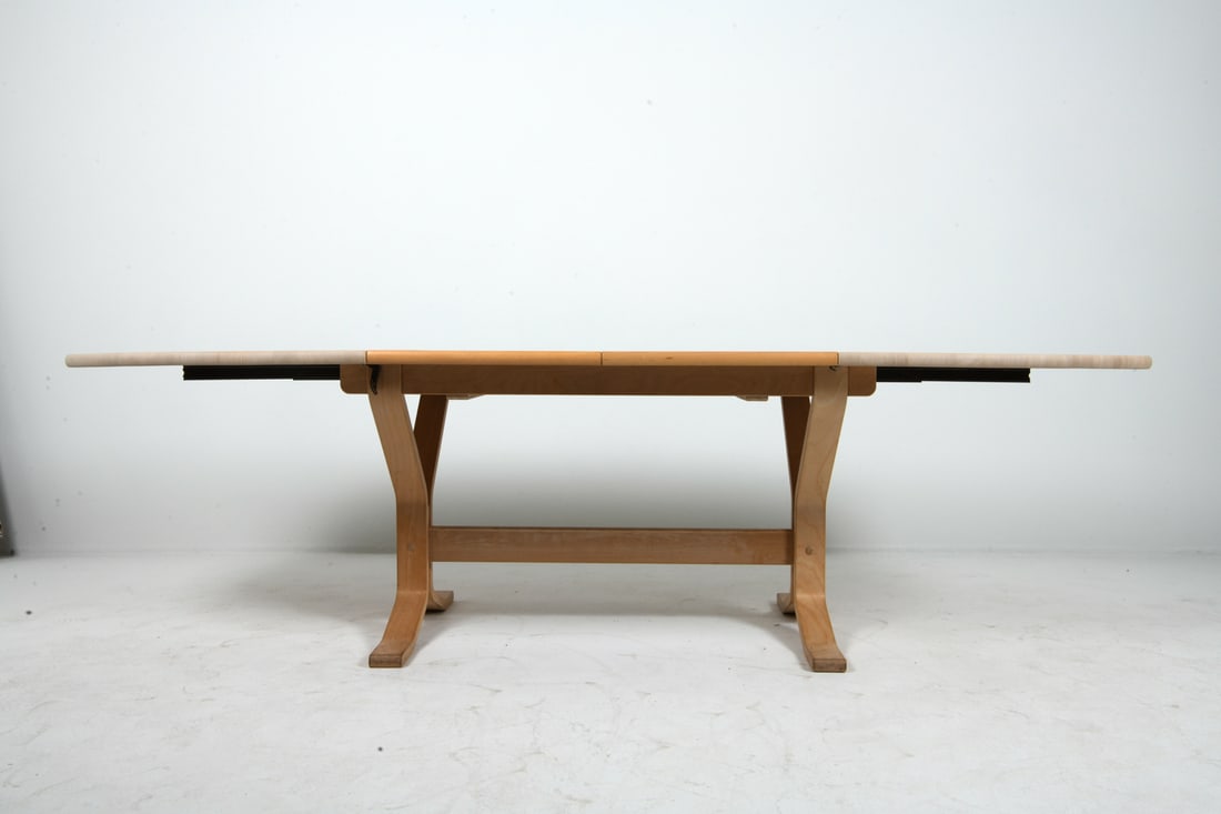 RUBBY MOBLER DANISH BEECH EXPANDING DINING TABLE - 5