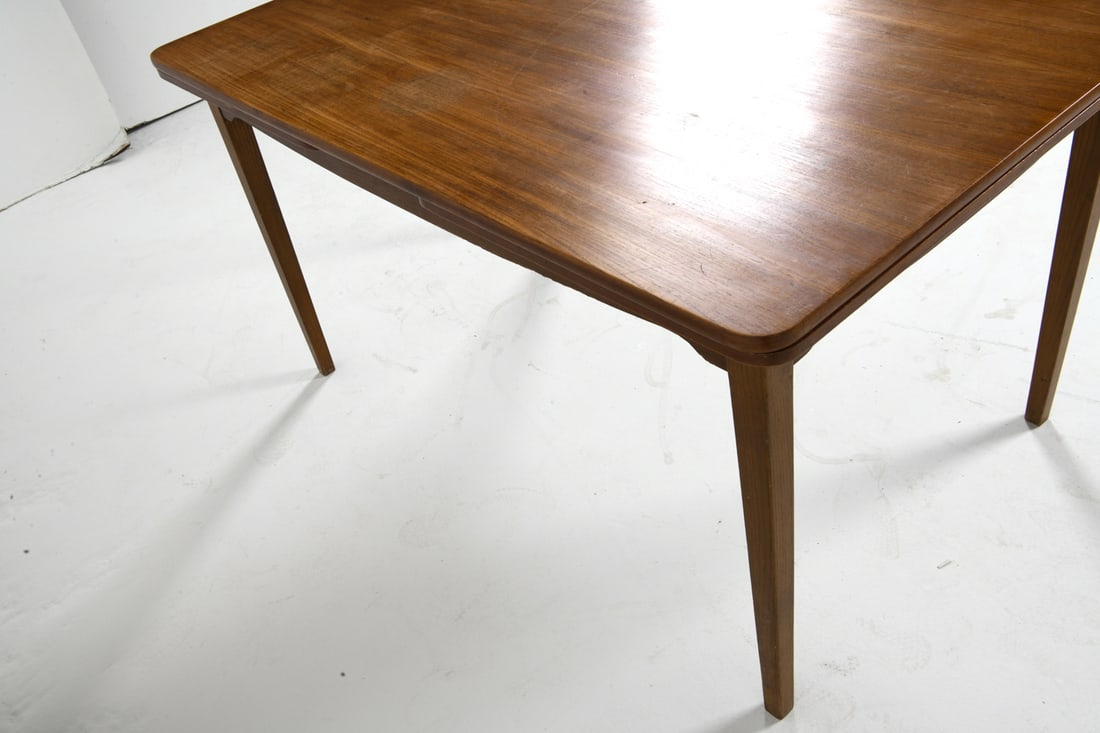 DANISH TEAK EXTENDING DINING TABLE C. 1970S - 10