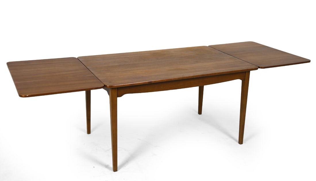 DANISH TEAK EXTENDING DINING TABLE C. 1970S - 2
