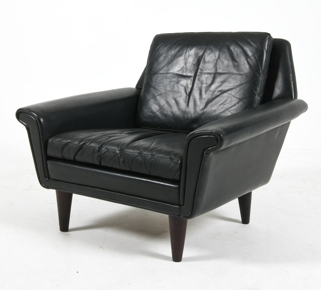 STYLE OF GUSTAV THAMS DANISH LEATHER CLUB CHAIR (1 of 17)