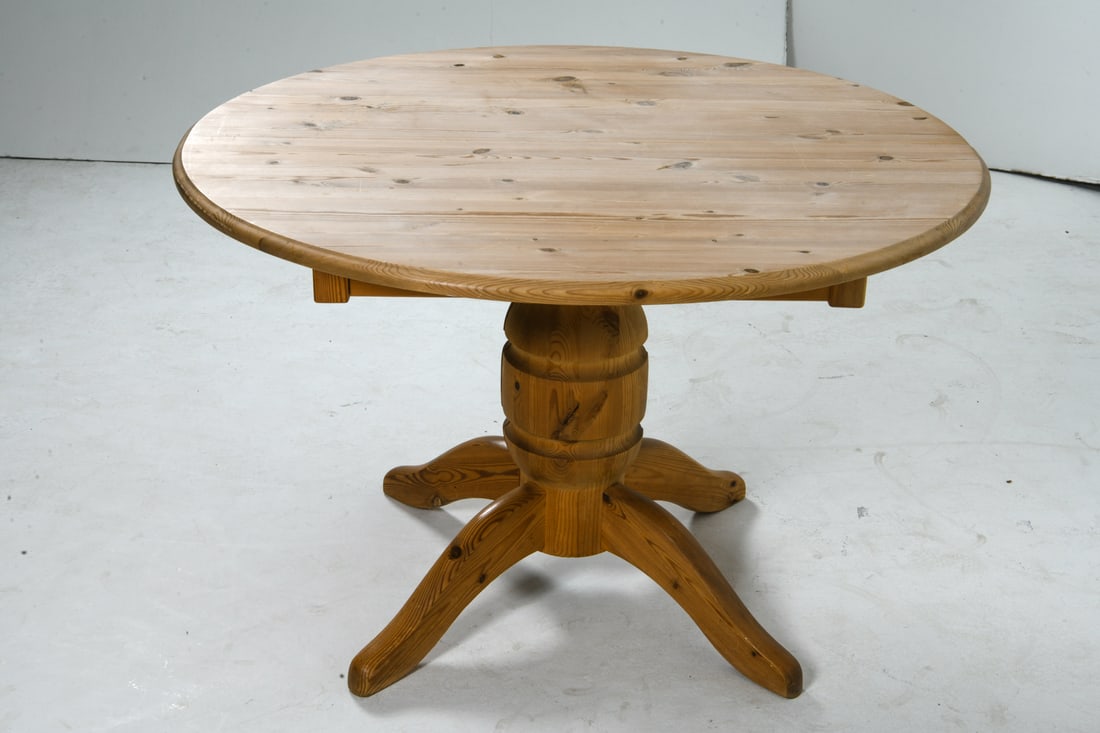 SWEDISH PINE EXPANDING DINING TABLE C. 1970S - 10