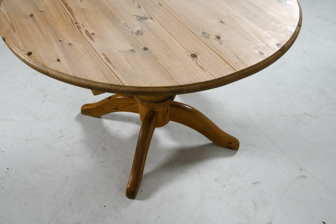 SWEDISH PINE EXPANDING DINING TABLE C. 1970S - 11