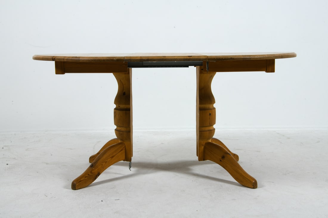 SWEDISH PINE EXPANDING DINING TABLE C. 1970S - 13