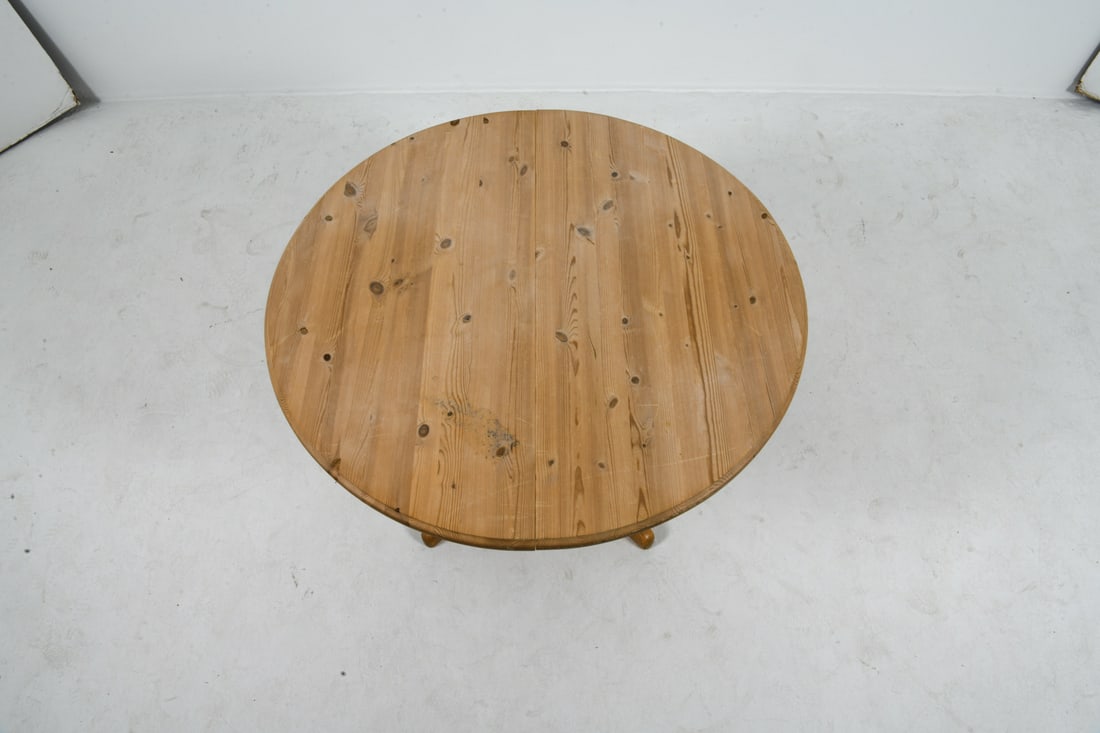 SWEDISH PINE EXPANDING DINING TABLE C. 1970S - 3