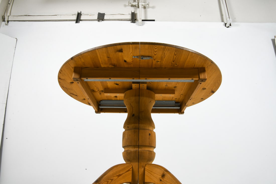 SWEDISH PINE EXPANDING DINING TABLE C. 1970S - 7