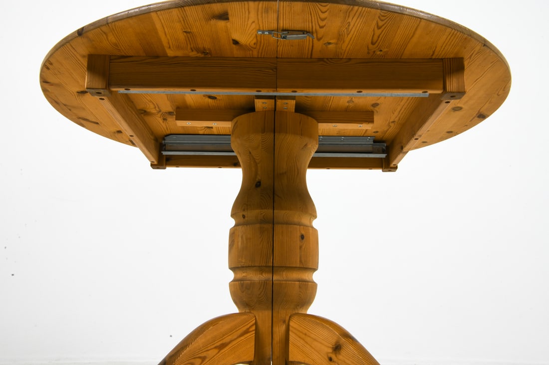 SWEDISH PINE EXPANDING DINING TABLE C. 1970S - 8