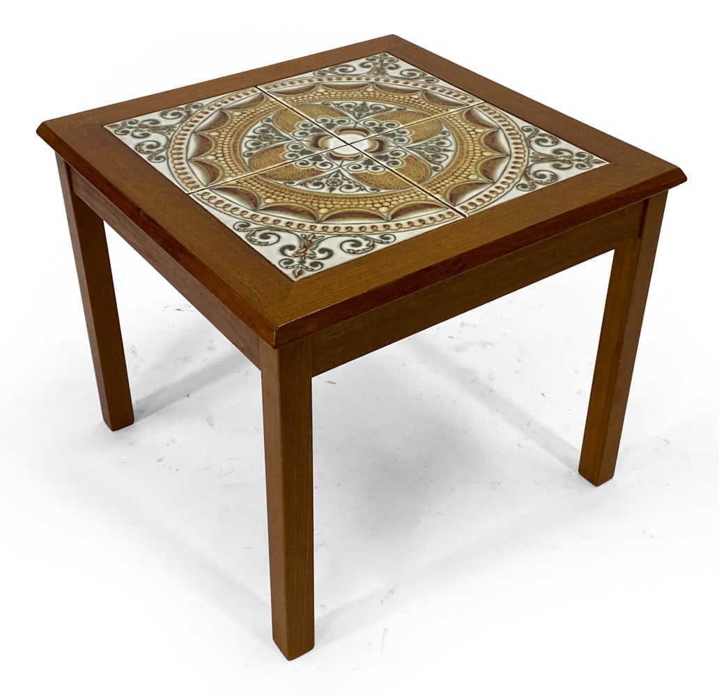 ATTR. TOFTEN DANISH TEAK & TILE SIDE TABLE C.1970S (1 of 1)