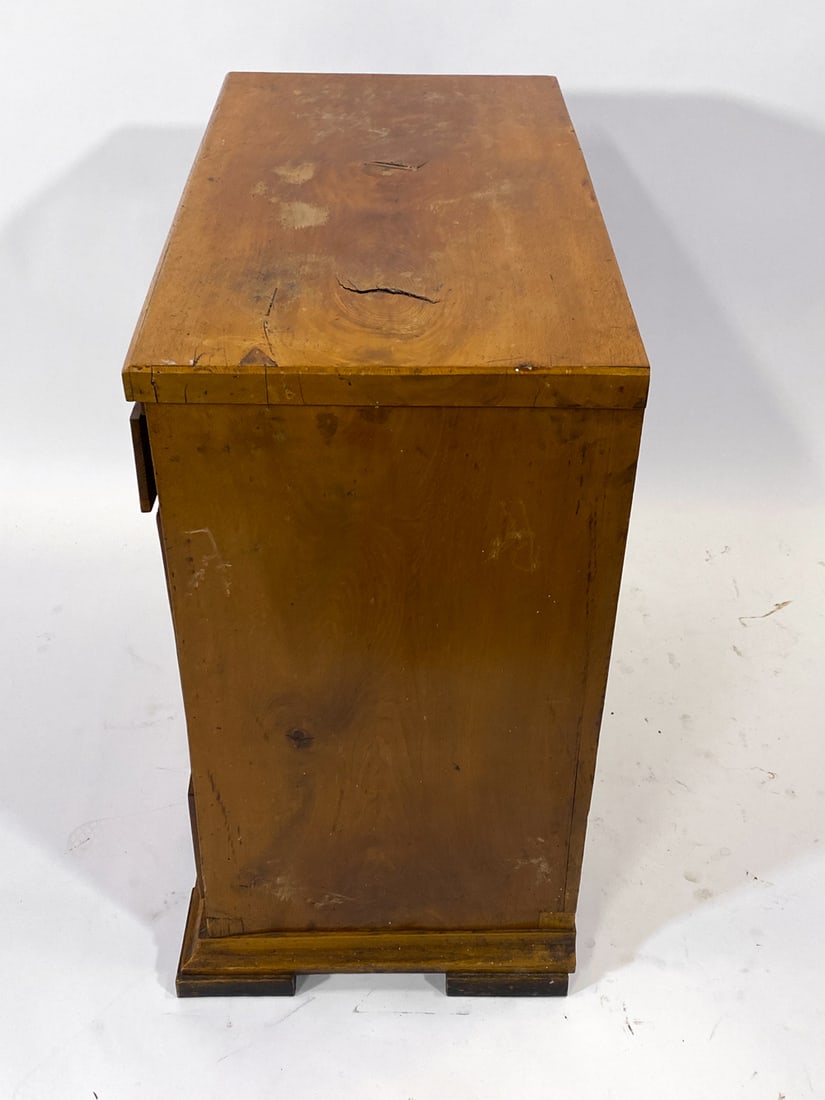 19TH C. BIEDERMEIER STYLE MAPLE SIDE CHEST - 12