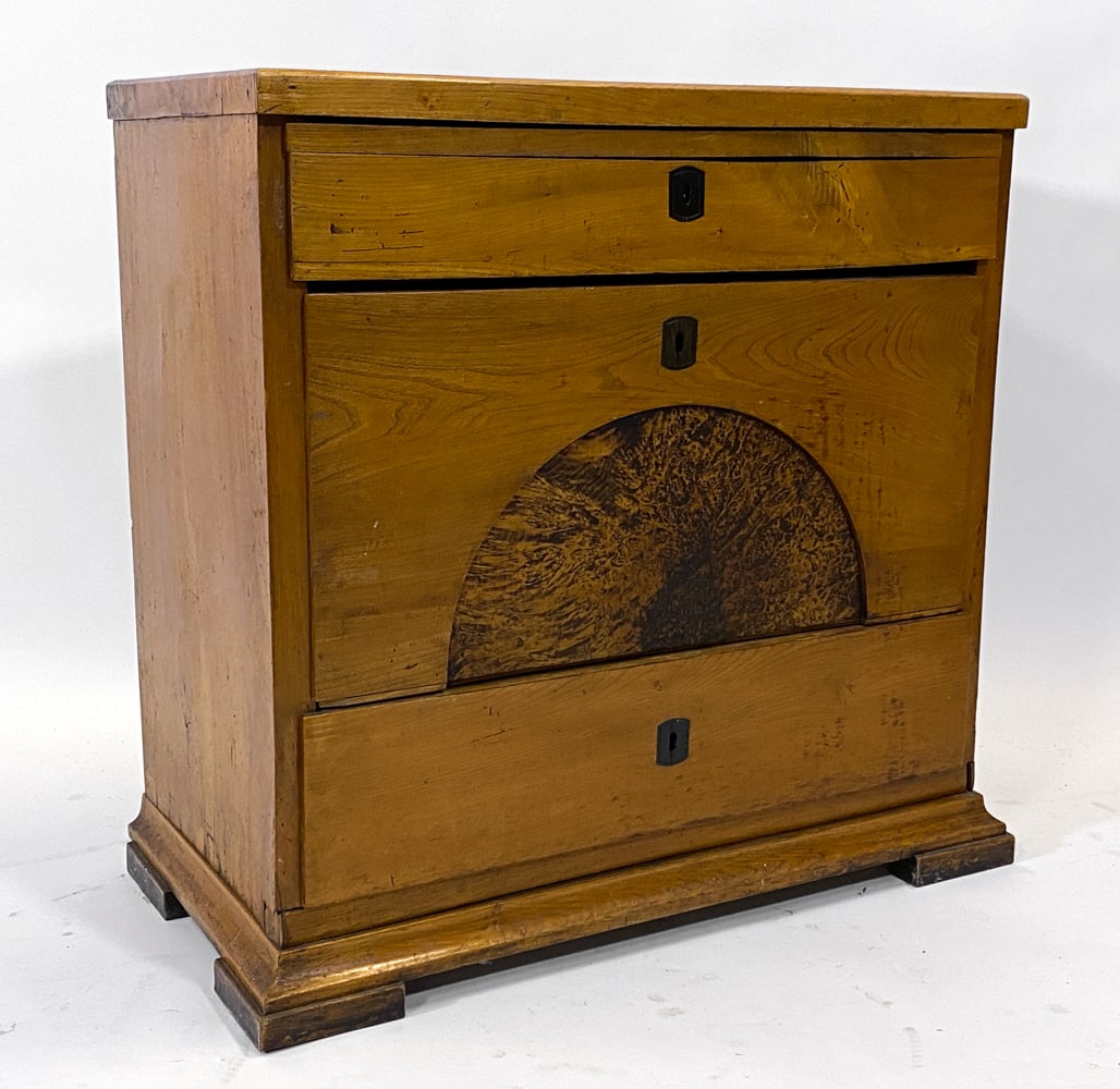 19TH C. BIEDERMEIER STYLE MAPLE SIDE CHEST (1 of 1)