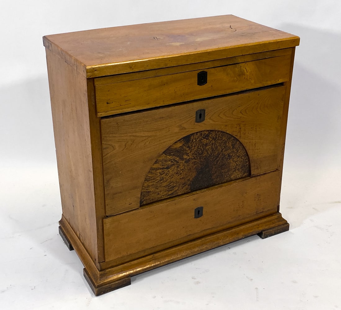 19TH C. BIEDERMEIER STYLE MAPLE SIDE CHEST - 2