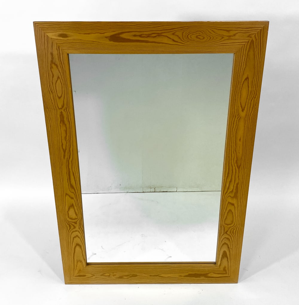 SWEDISH PINE WALL MIRROR C. 1970S - 2