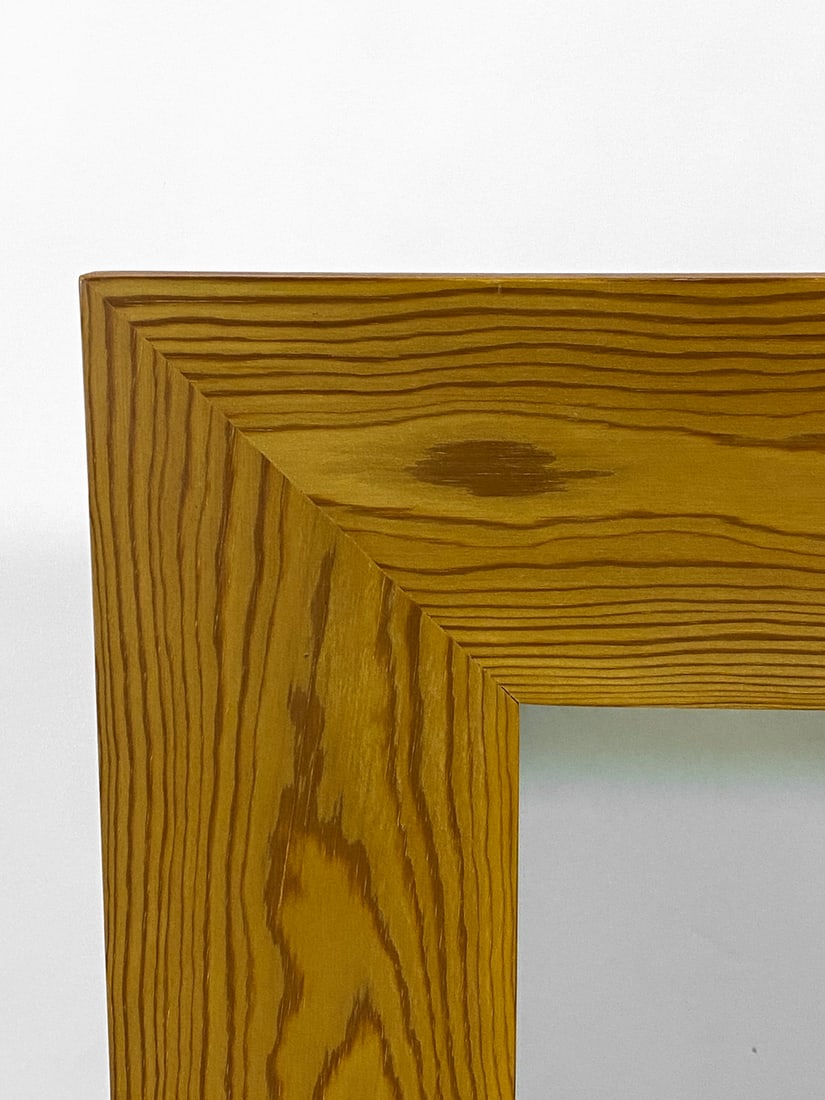 SWEDISH PINE WALL MIRROR C. 1970S - 4