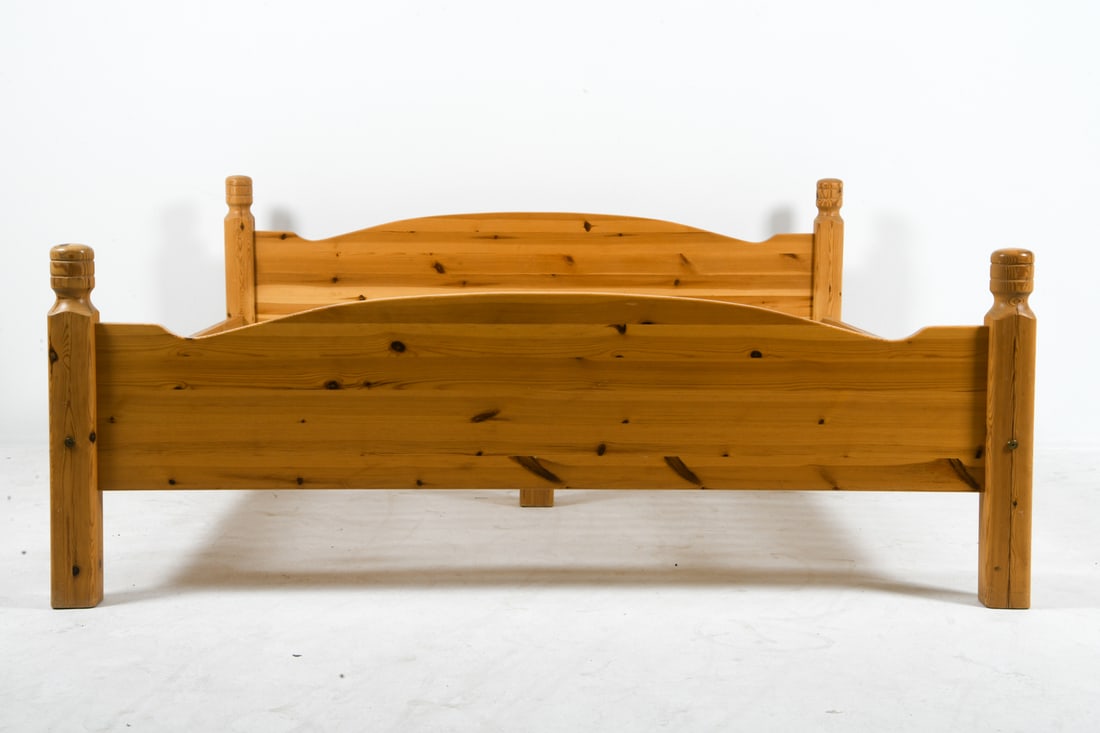 SWEDISH PINE FULL SIZE BED C. 1970S - 2