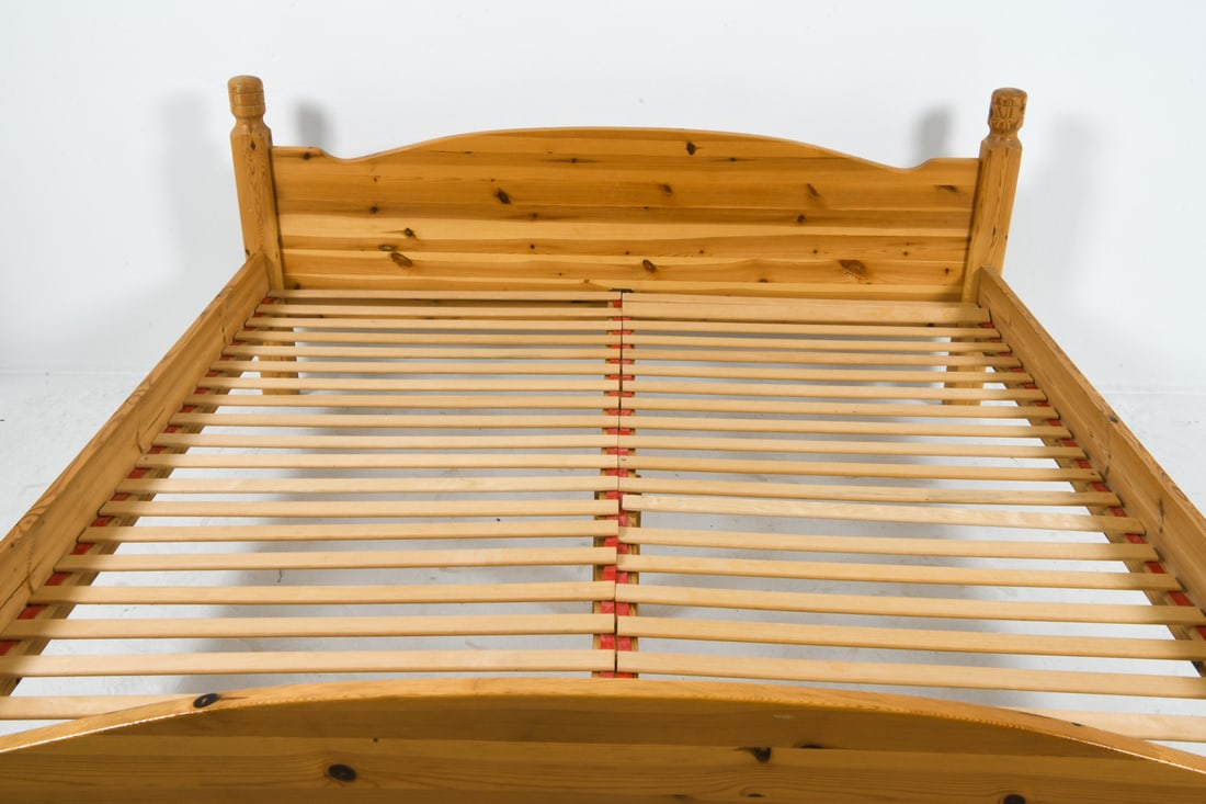 SWEDISH PINE FULL SIZE BED C. 1970S - 8