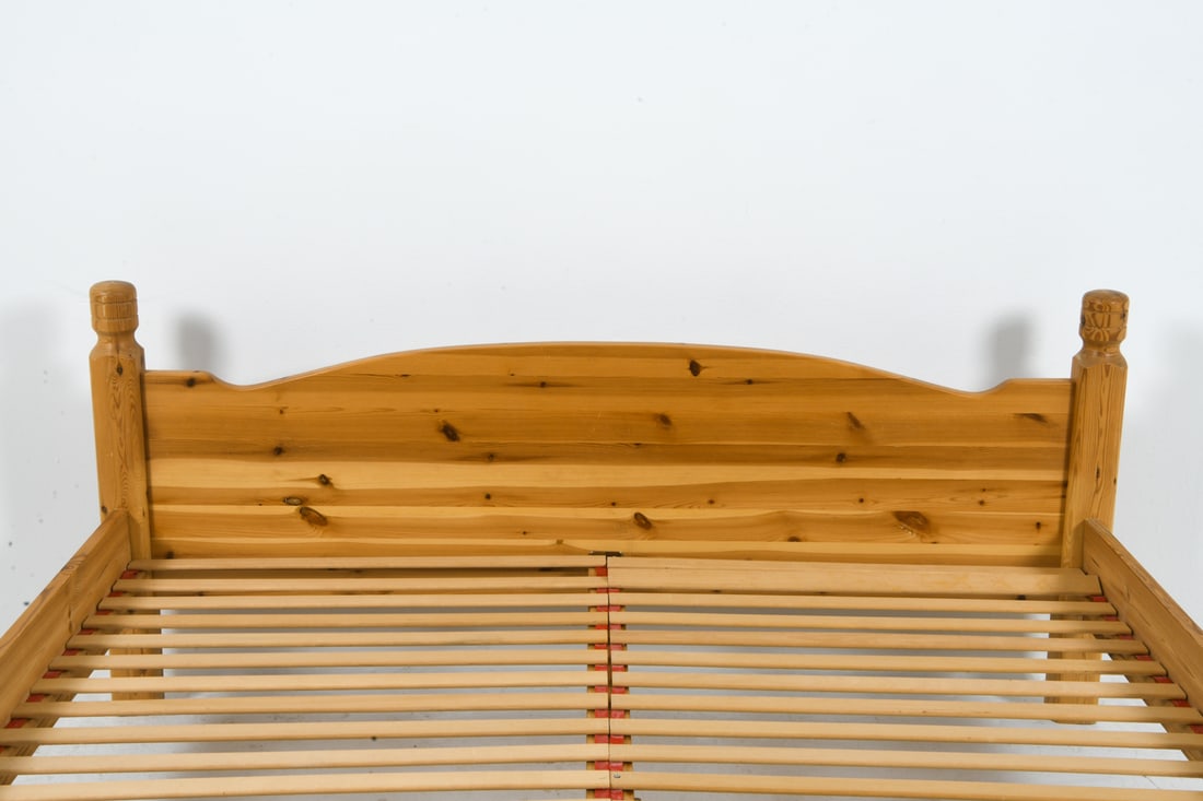 SWEDISH PINE FULL SIZE BED C. 1970S - 9