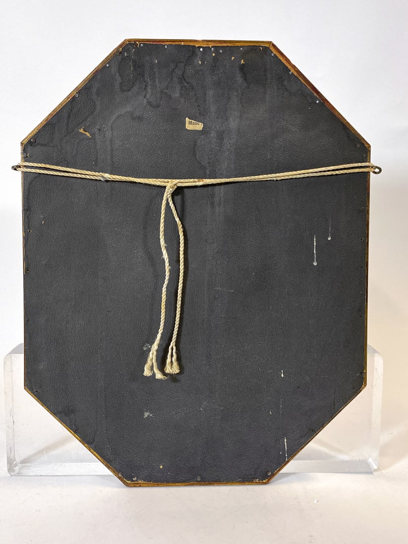 SCANDINAVIAN PAINTED OCTAGONAL WALL MIRROR - 6