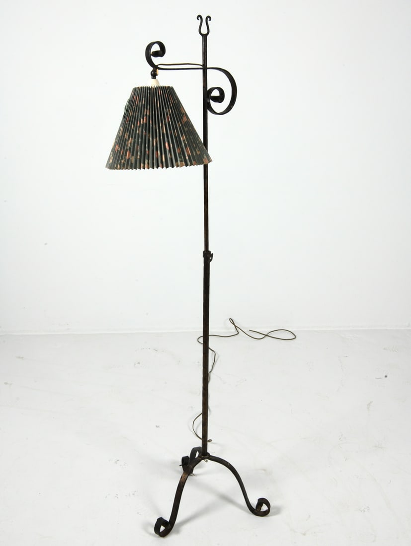 SCANDINAVIAN WROUGHT IRON FLOOR LAMP (1 of 12)