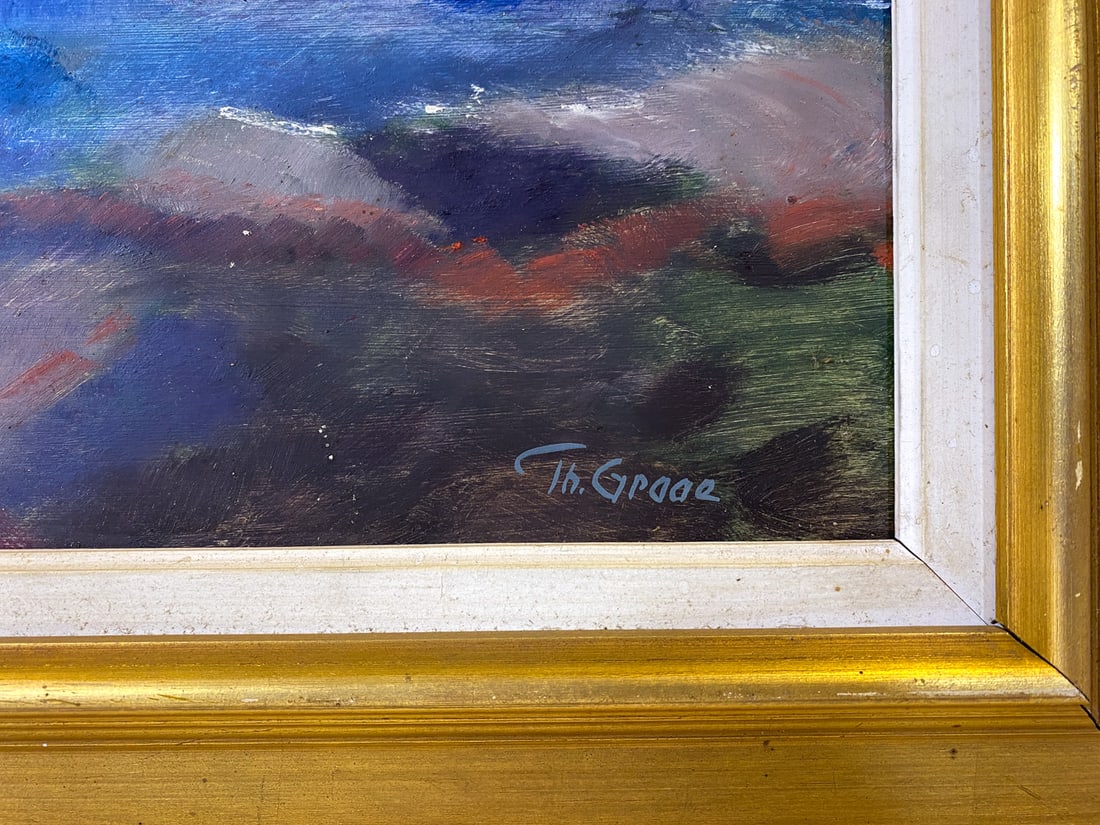 DANISH SUNSET LANDSCAPE O/B - 3